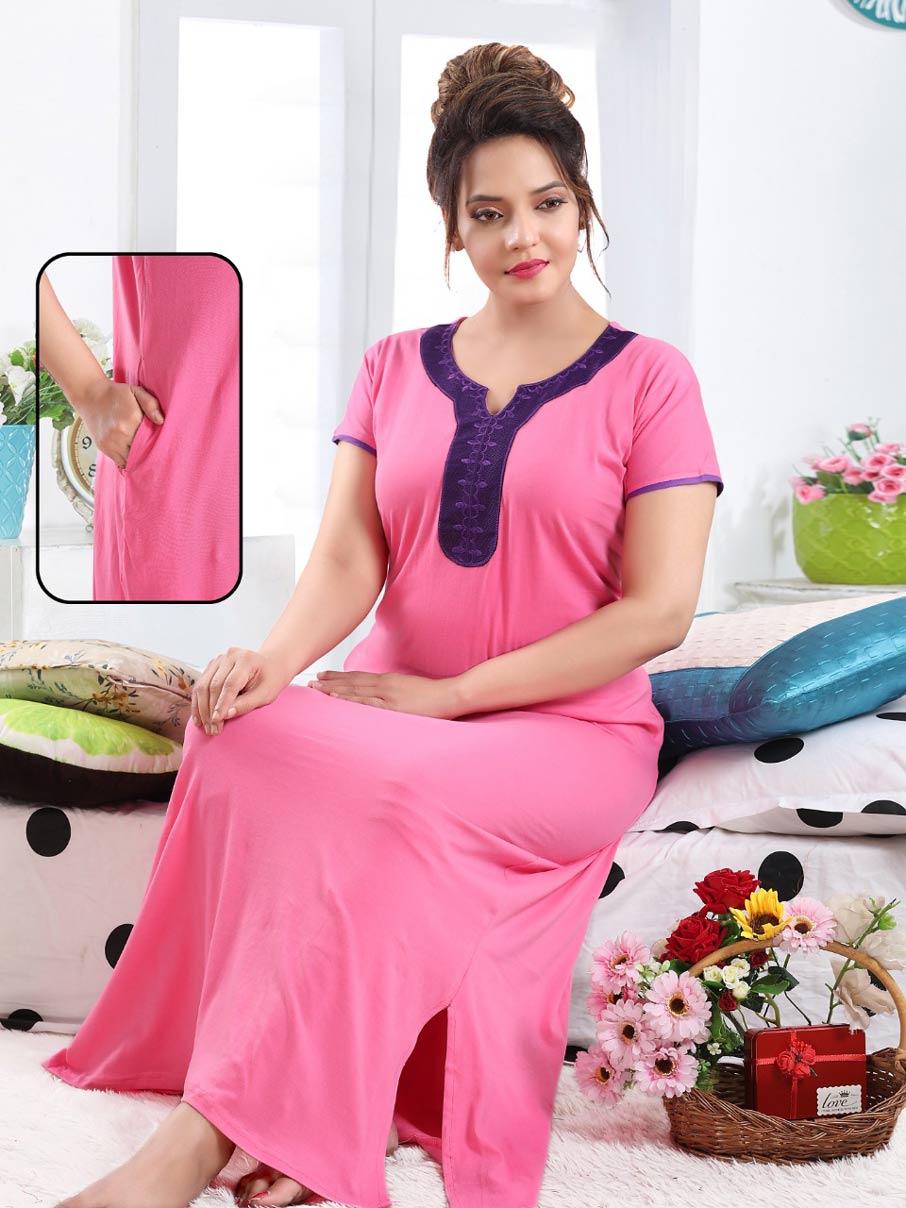 Sinker Gown-2 Sinker Hosiery Nightwear Gown Sinker Gown-2 Sinker Hosiery Nightwear Gown